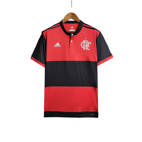 Camisa Flamengo I Home Retrô 2017/18 Adidas Masculina - Vermelho