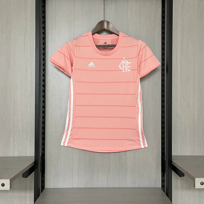 Camisa Flamengo Edição Especial 21/22 - Versão Feminina Baby Look Rosa