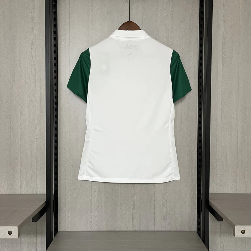 Camisa Palmeiras Fora 25/26 - Versão Feminina Baby Look Branca