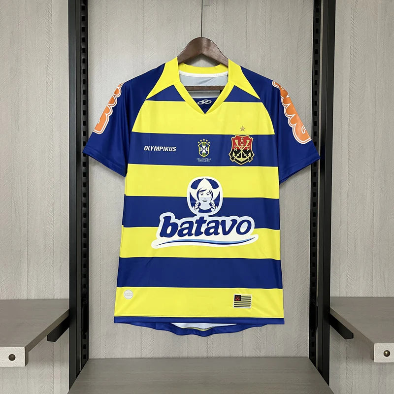 Camisa Flamengo III 2010 - Versão Retrô Batavo Amarelo e Azul