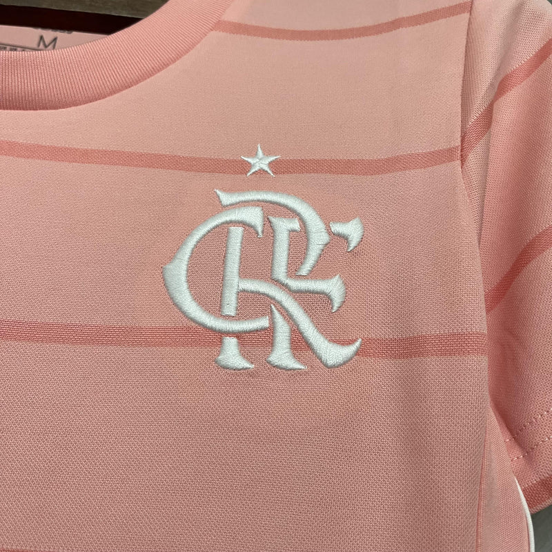 Camisa Flamengo Edição Especial 21/22 - Versão Feminina Baby Look Rosa