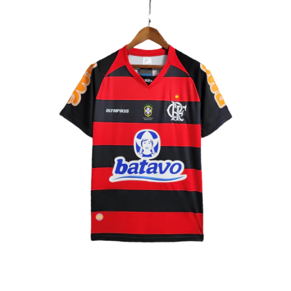 Camisa Retrô Flamengo Home I 2011 Olympikus Masculino Vermelho e Preto