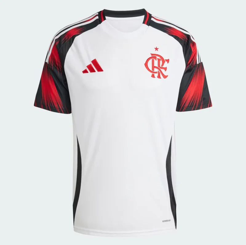 Camisa Flamengo Fora 25/26 - Branca e Vermelha
