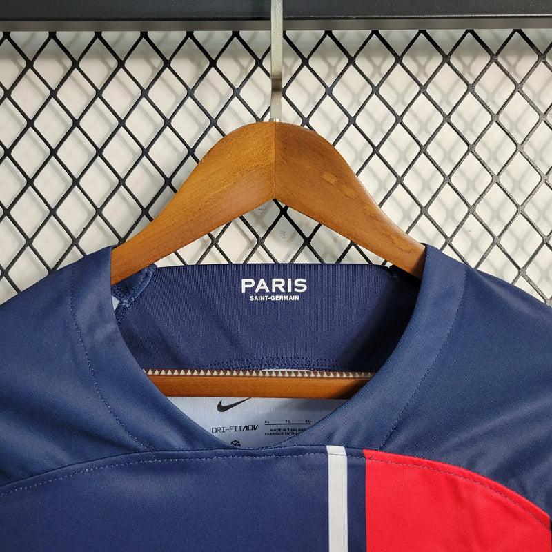Camisa PSG Home 23/24 Manga Longa - Azul